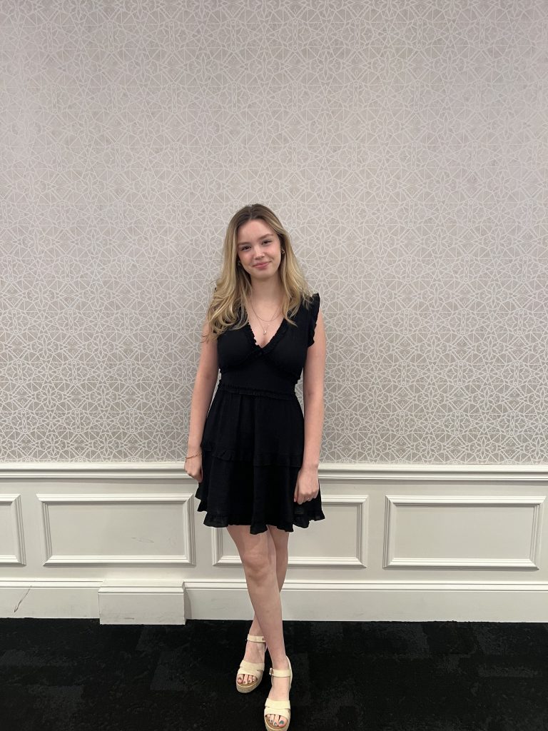 Julia Flint at the Adirondack Area School Board Association Community Service reception