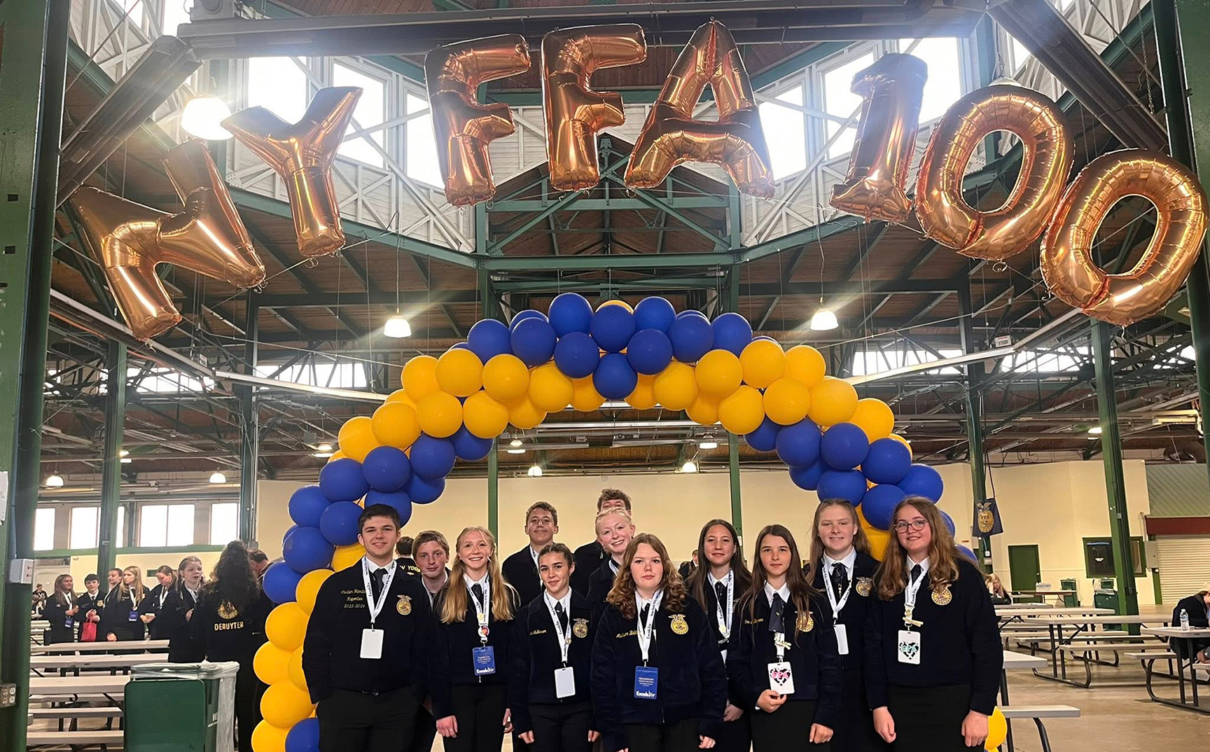 FFA students at states in Syracuse