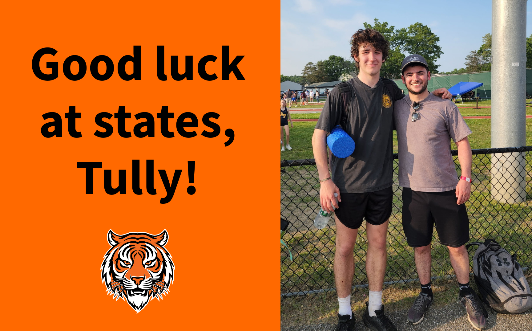 Good luck at states, Tully!