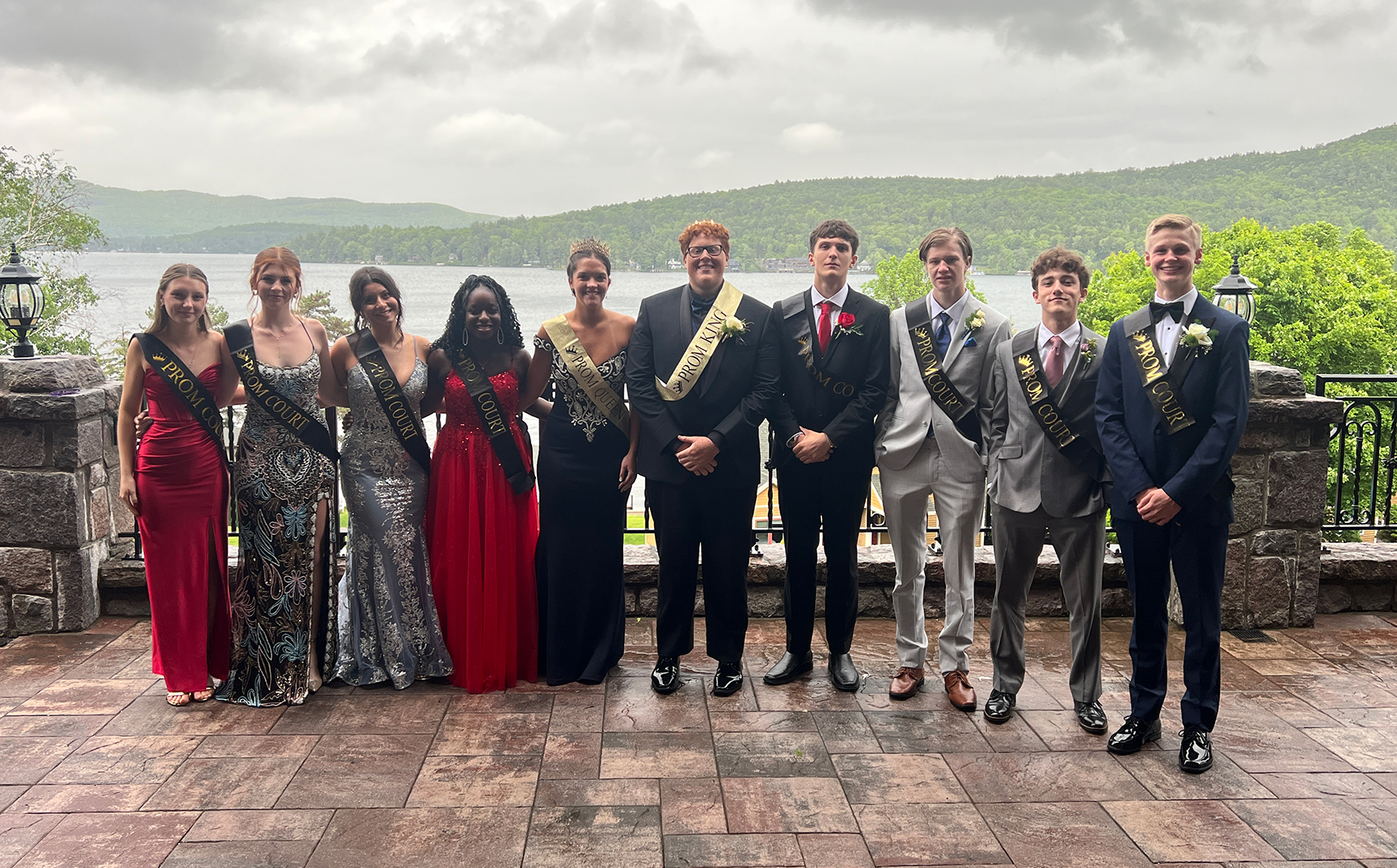 2025 prom court members at the Inn at Erlowest