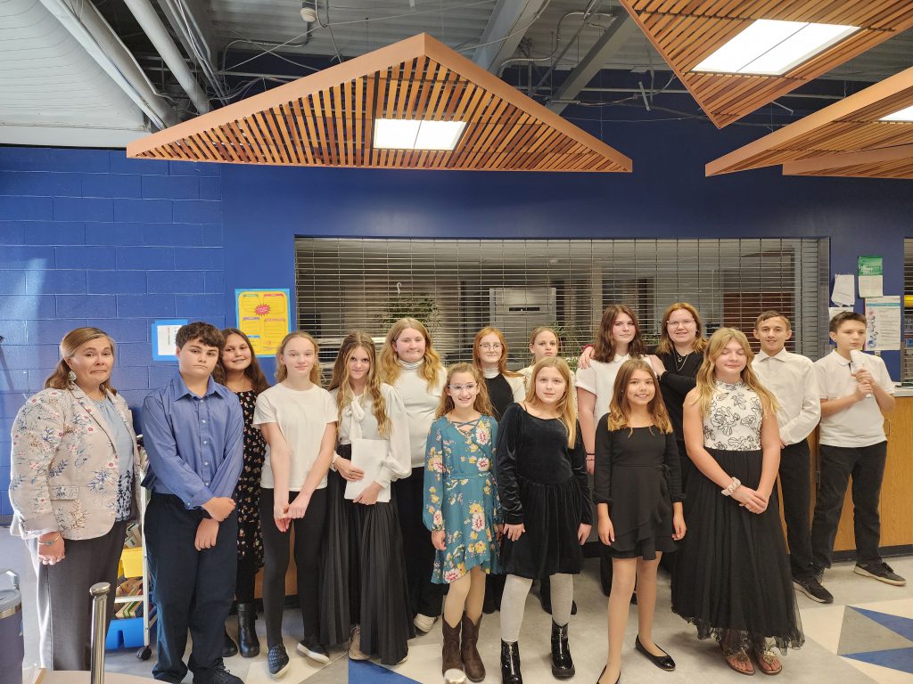 Elementary students at the All-County festival