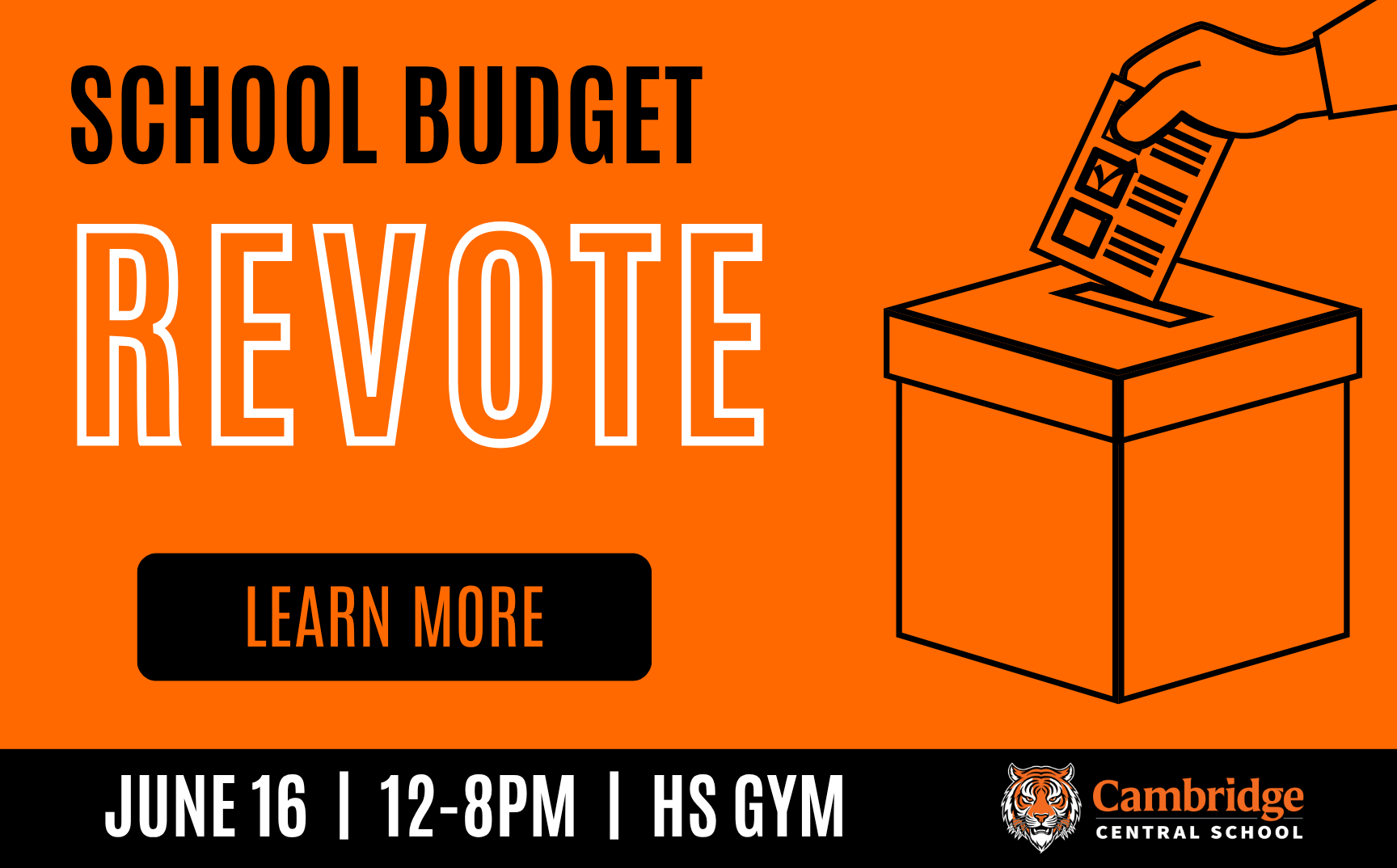 School budget revote June 16