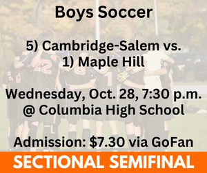 Boys soccer game graphic