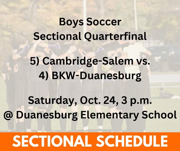 Sectional schedule graphic